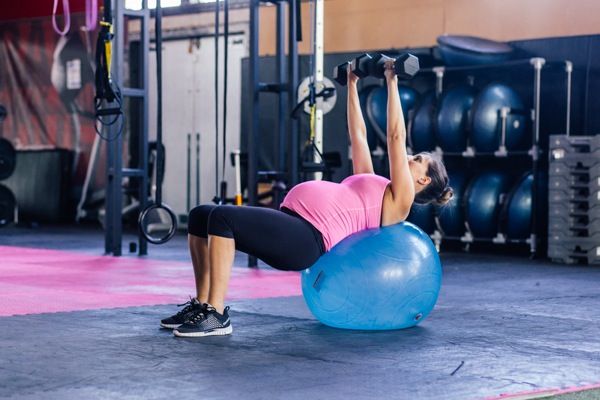 Pregnant chest press