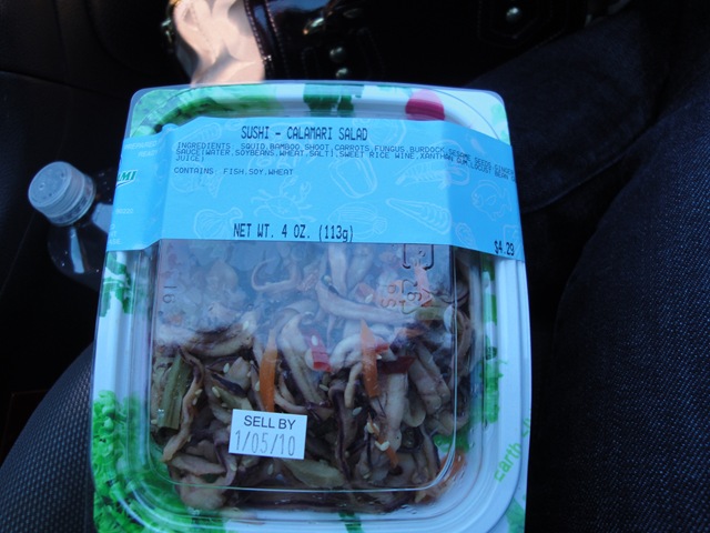  60th wedding anniversary party and picked up some squid salad to share