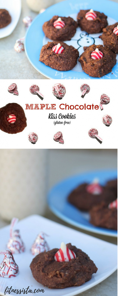 maple chocolate kiss cookies (gluten-free)