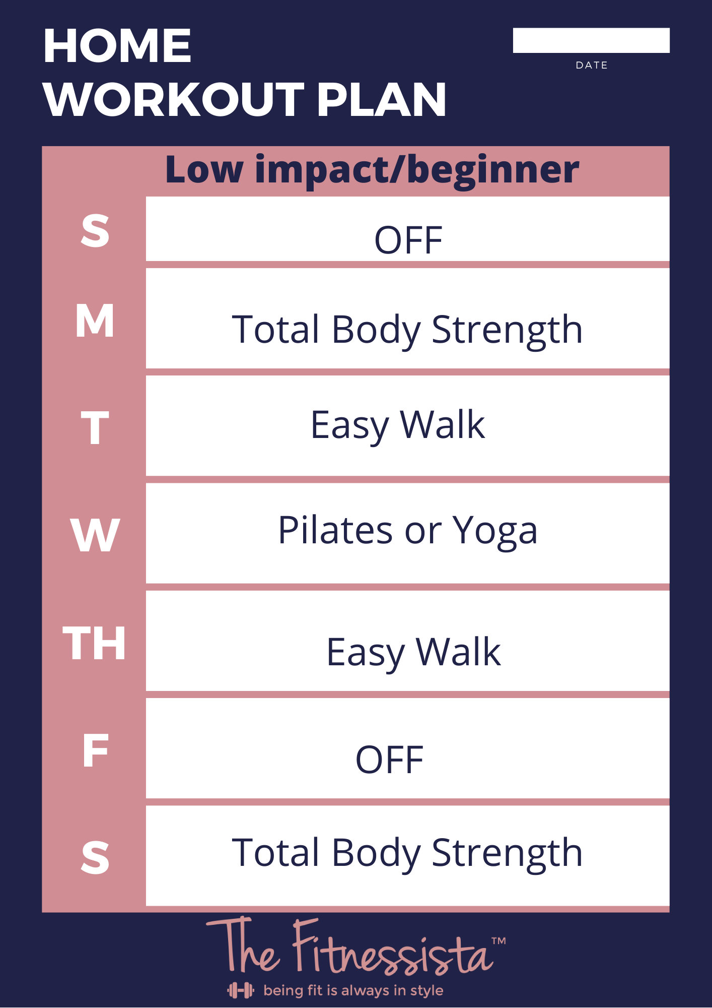 Low impact workout online program