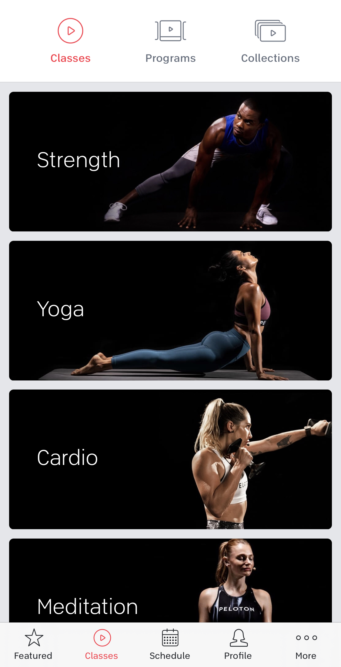 Peloton yoga 2024 app