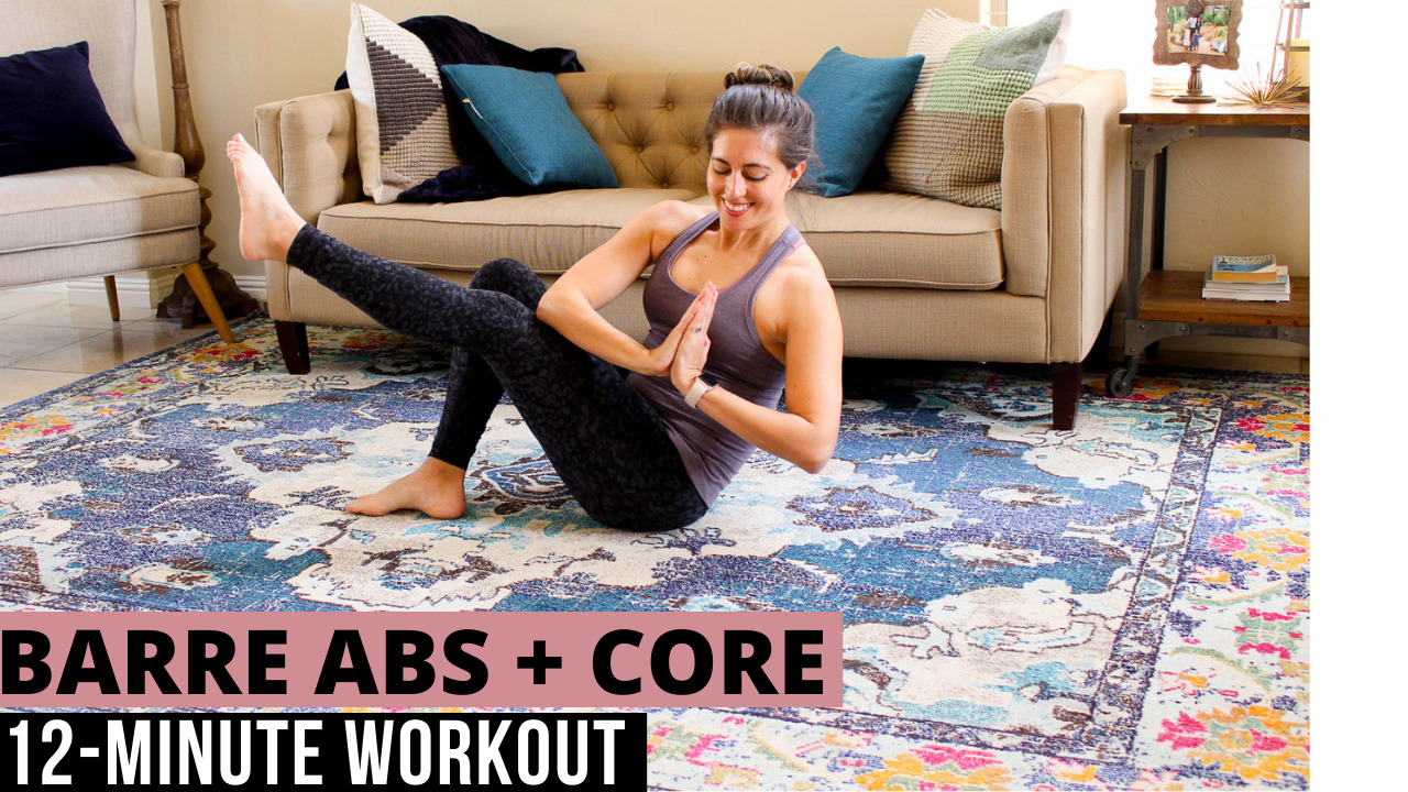 12 minute Barre Ab Burner to Work Your Core The Fitnessista