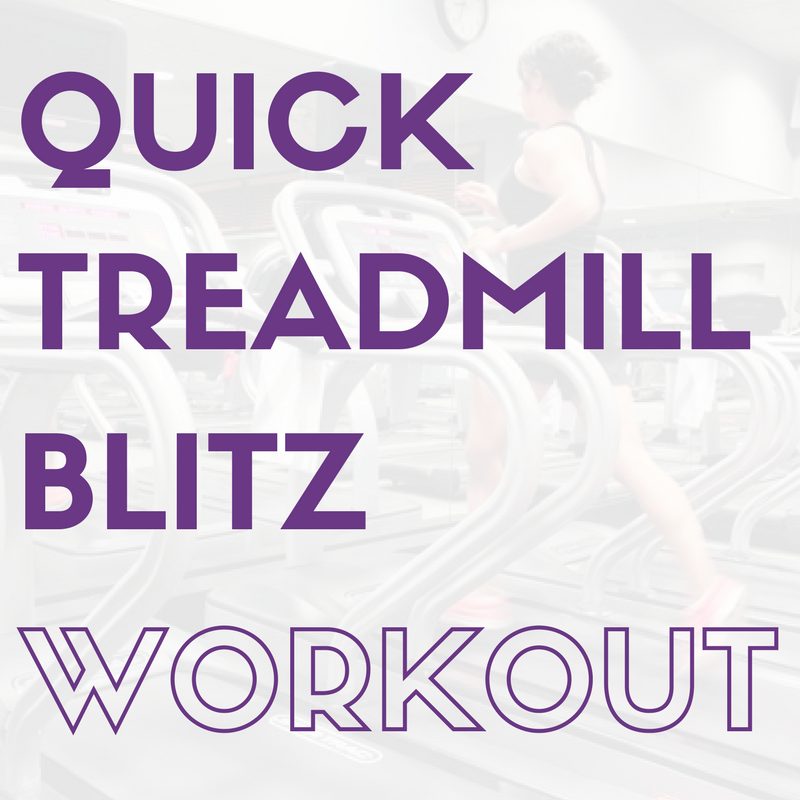 Quick discount treadmill workout