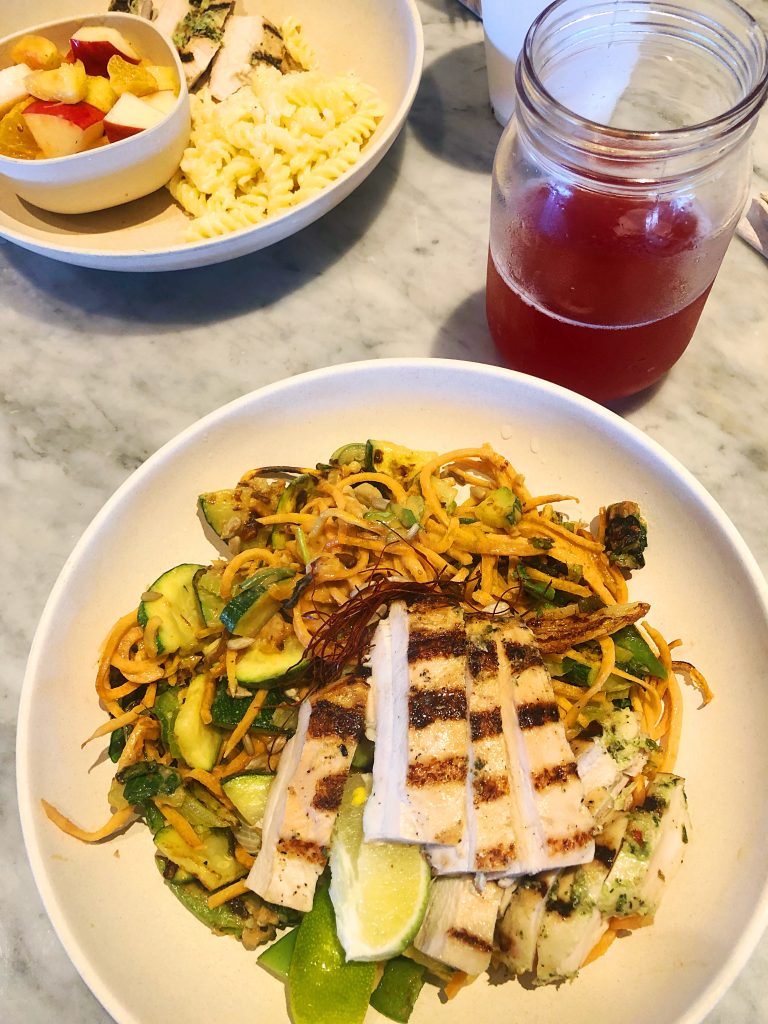 Whole30 Sweet Potato Noodle Glow Bowl - Girl About Greens