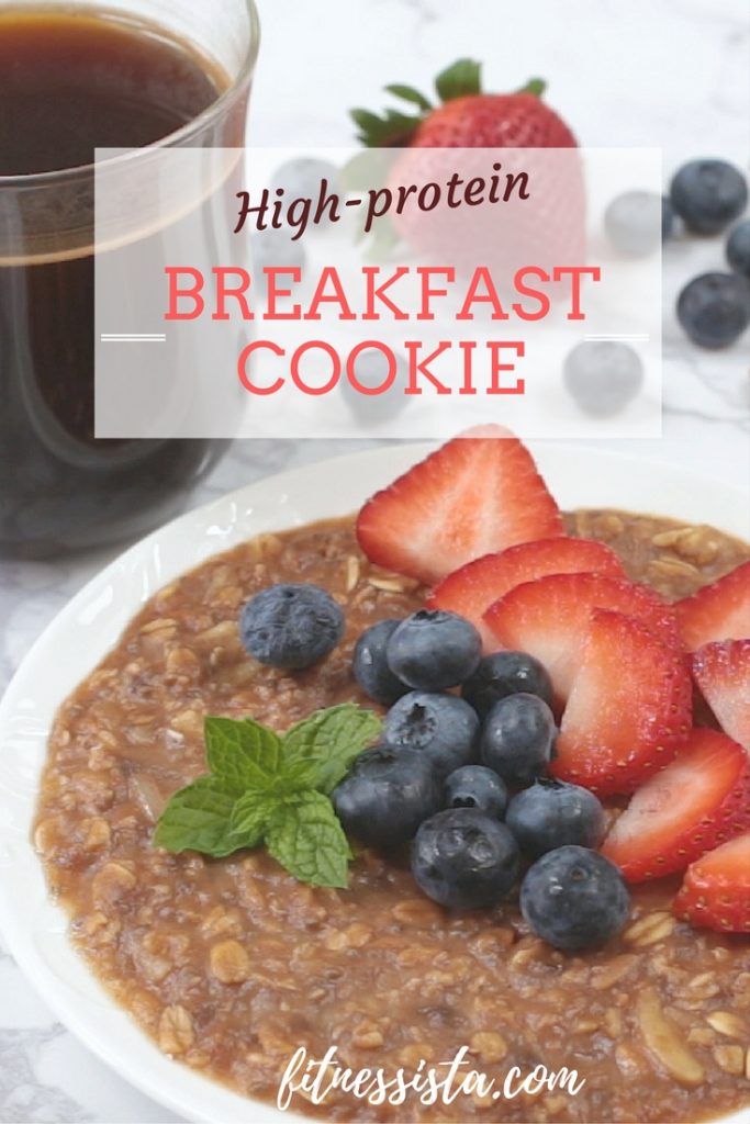 high protein no bake breakfast cookie