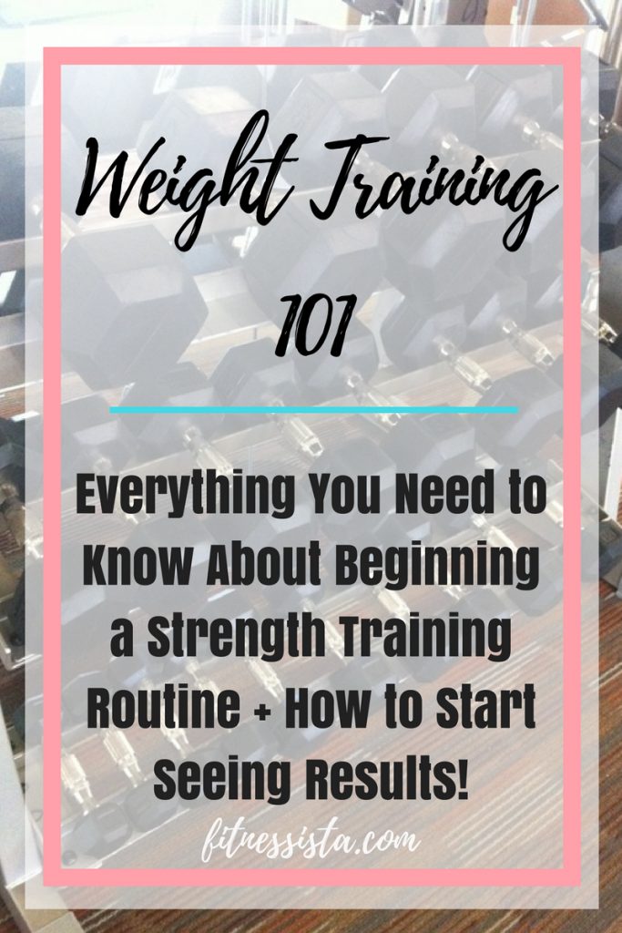 How to Set Up a Weight Training Plan and Start Seeing Results! fitnessista.com