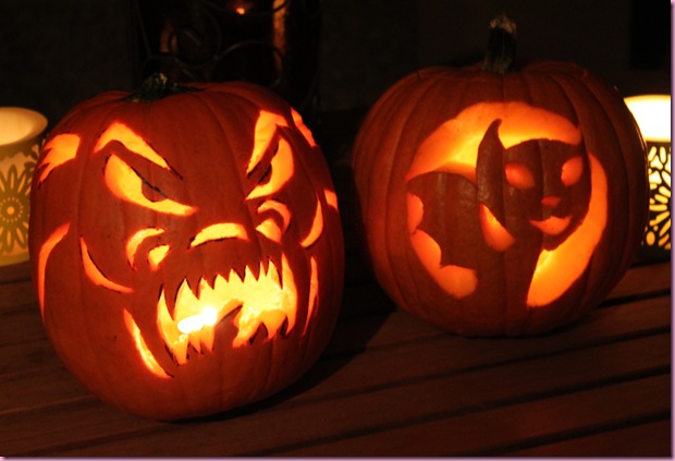 carved pumpkins