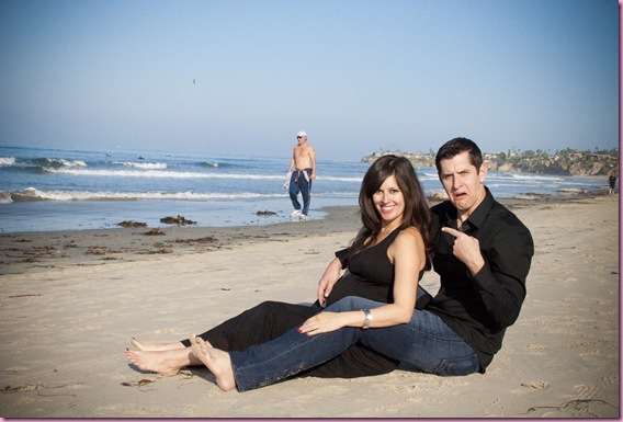 man on beach