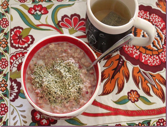 oats and tea