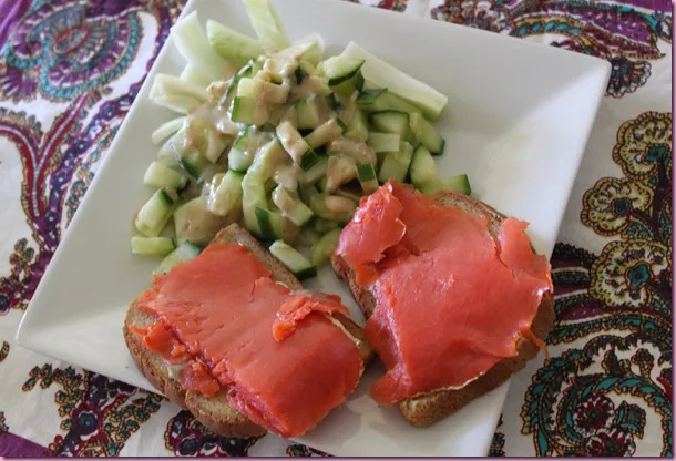 salmon sandwich