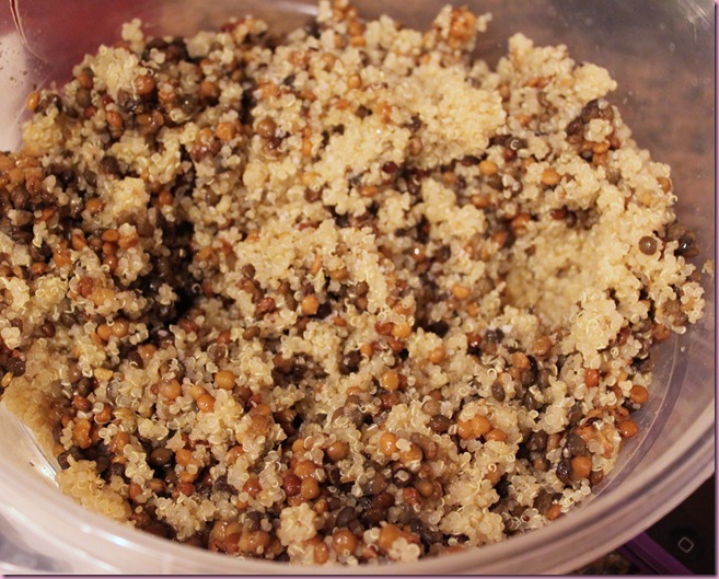 quinoa and lentils