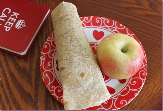 wrap and apple