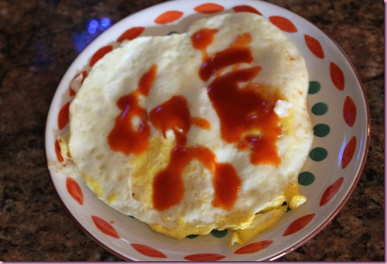 egg w hot sauce