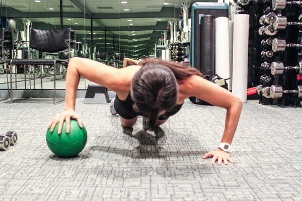 Ball push up