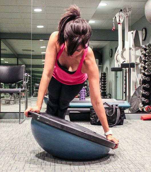 bosu squat jump