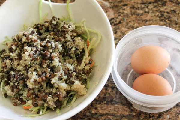 Quinoa and eggs