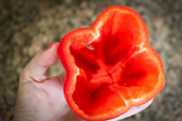 Red pepper bowl