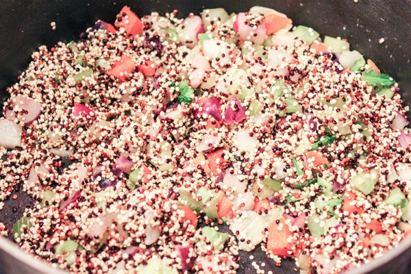 Quinoa and veg