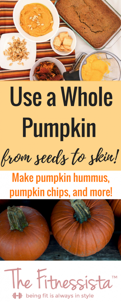 Waste no part of your pumpkin! Here's how to use an entire pumpkin, from seeds to skin! fitnessista.com