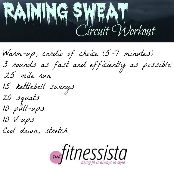 Raining sweat