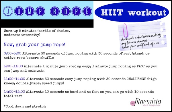 Jump rope hiit