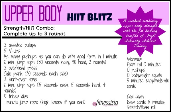 Upper body 2025 hiit bodyweight