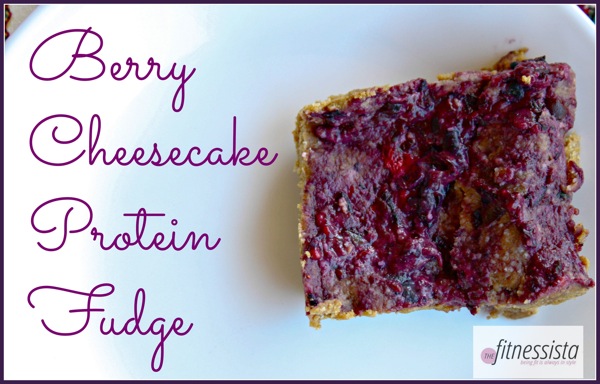 Berry cheesecake protein fudge  1 of 1