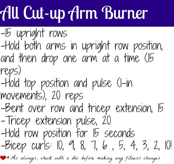 Arm burner