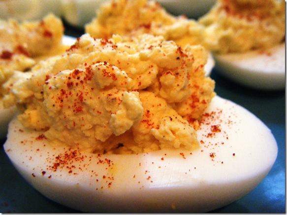 Healthy deviled eggs