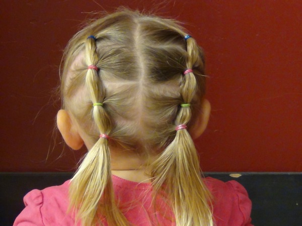 Piggy Back Side Ponytail | Hairstyles for Kids Girls - YouTube