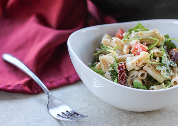 serving of best pasta salad ever