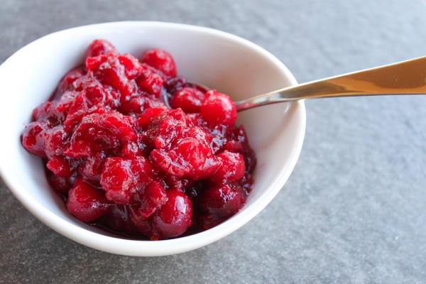 Homemade cranberry sauce