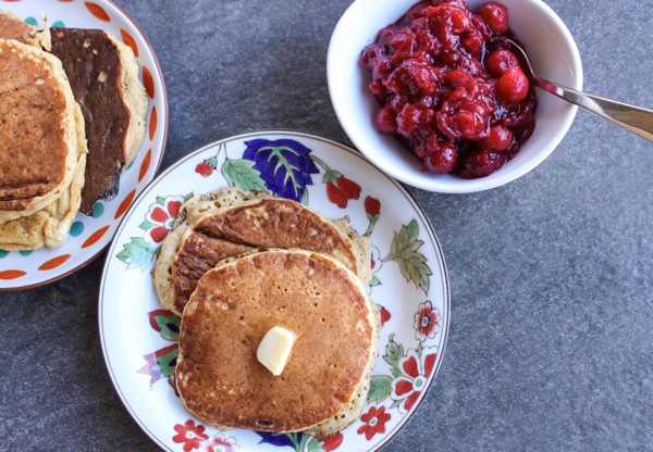 cranberry sauce with pancakes