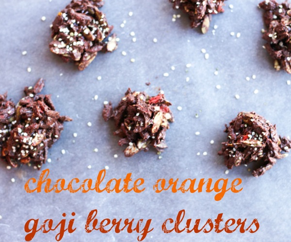 Chocolate Goji Berry Nut Clusters Recipe - Clean Eating