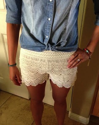 Lace shorts