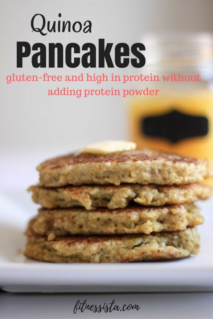 gluten-free high protein quinoa pancakes