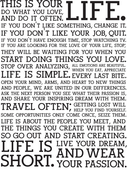 Holstee manifesto