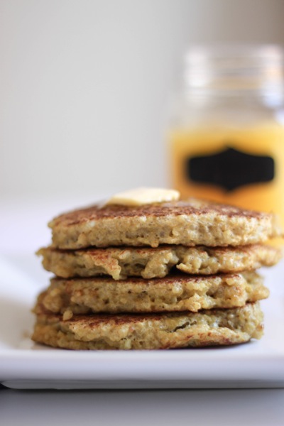 stack of quinoa pancakes