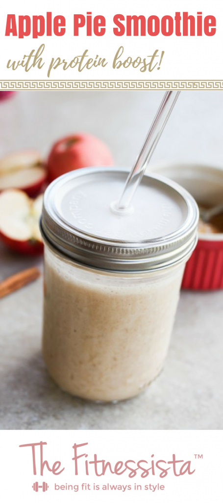 Apple pie smoothie is a great way to enjoy fall flavors when hot weather is still hanging on. Enjoy decadent apple pie flavor in this healthy treat!