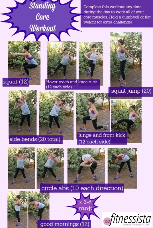 Standing core workout