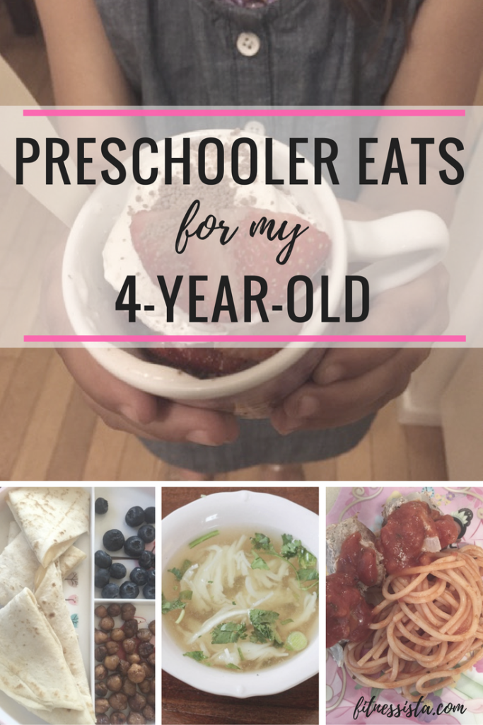 Preschooler Meals for my 4-year-old