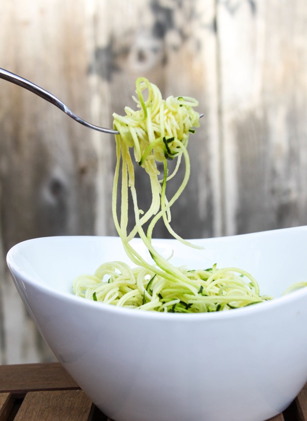 Spiralized Veggie Noodles with Creamy Coconut Basil Sauce - Cook Love Heal  with Rachel Zierzow