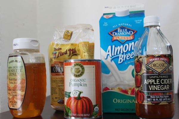 pumpkin cornbread ingredients