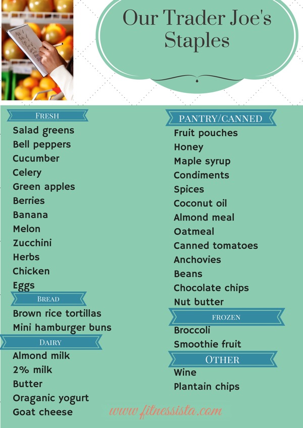 Clean eating trader joes list