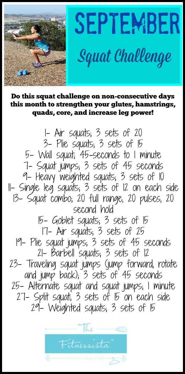 30 day wall squat challenge