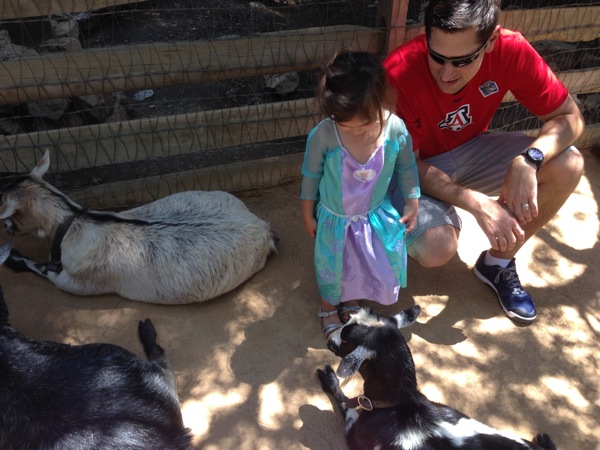 Tom and livi w goats