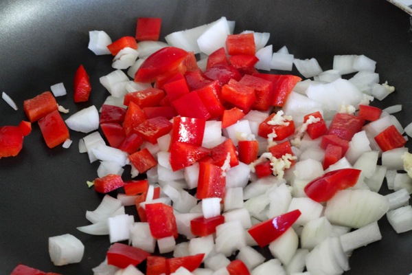 Chopped veggies and garlic  1 of 1