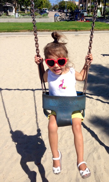 Livi swinging