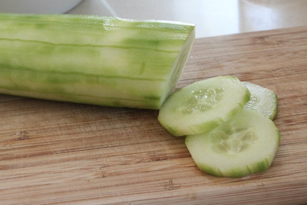 Sliced cucumber  1 of 1