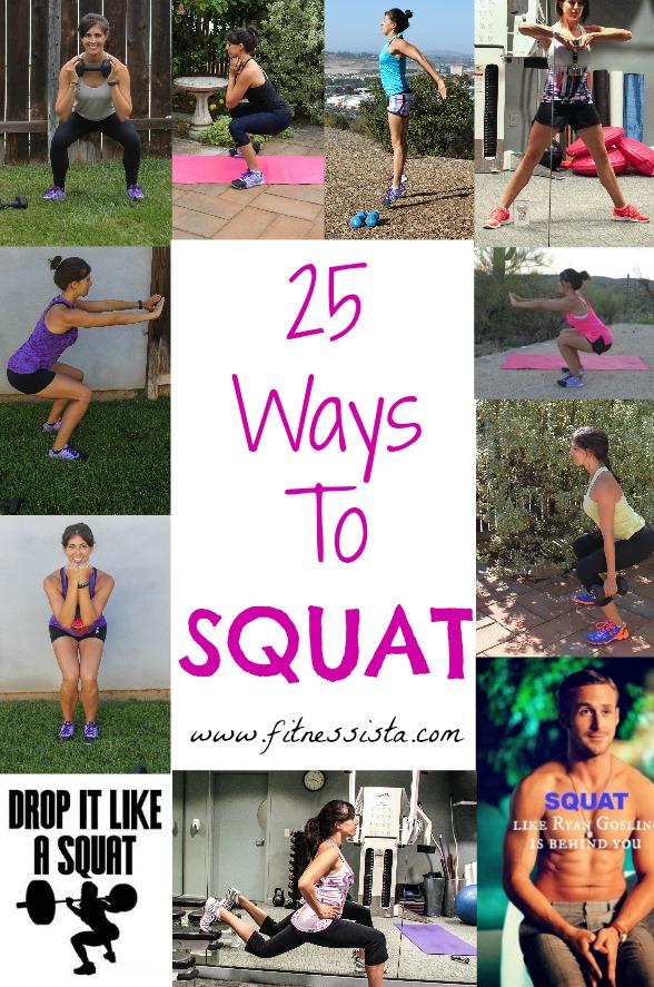 25 Ways To Squat The Fitnessista